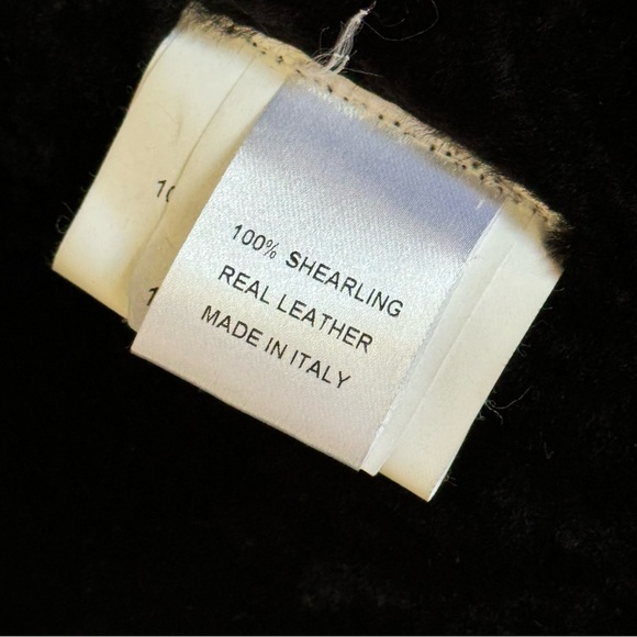 Moschino women’s leather winter coat/jacket size XS-S Black made in Italy, New! - Picture 14 of 16
